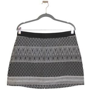 KOTON Black and White Mini Skirt Size Medium NWT